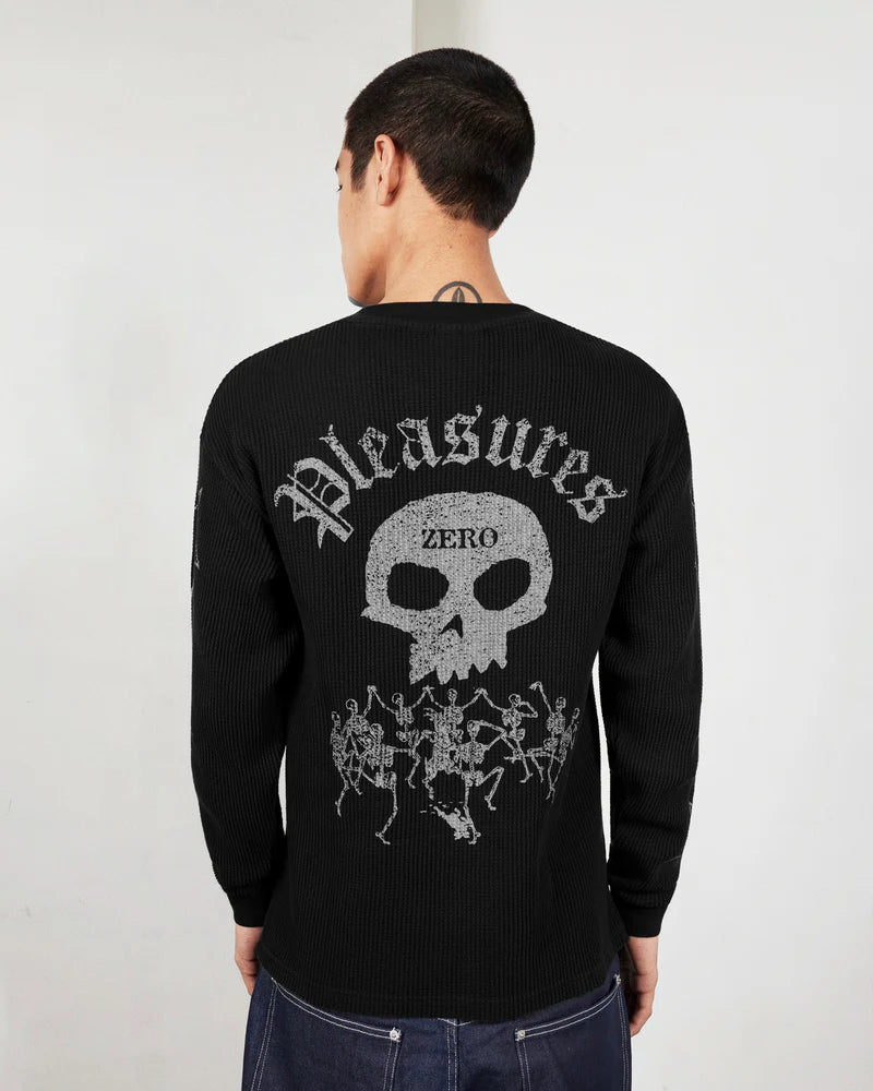 Pleasures - Misled Thermal Long Sleeve Black