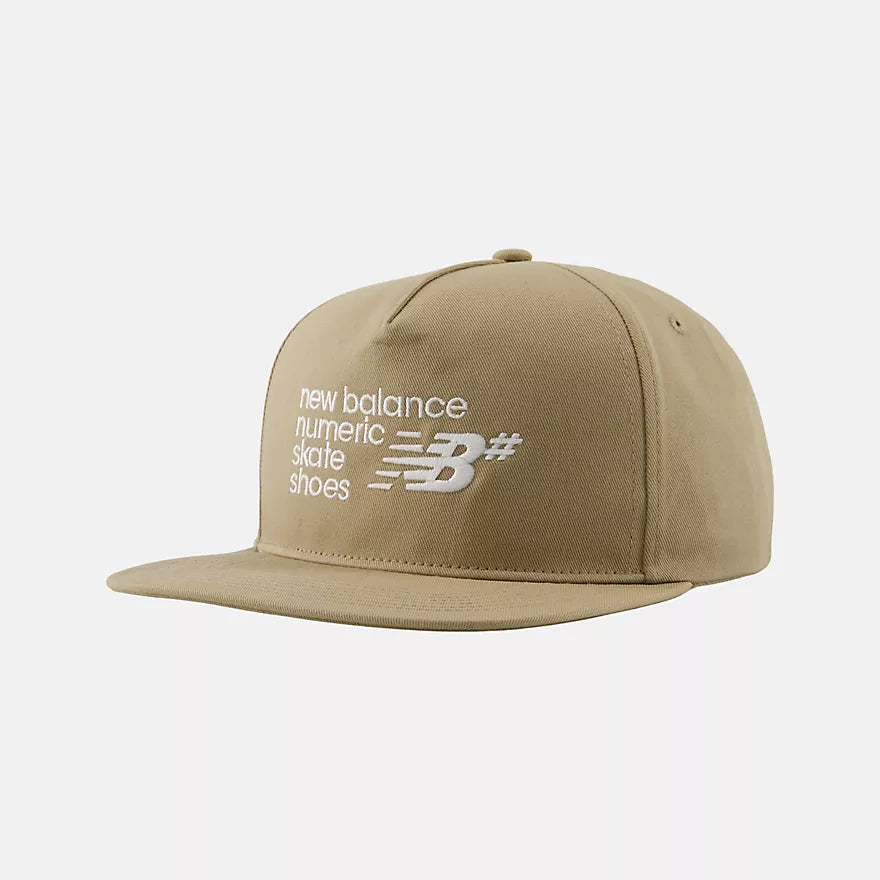 New Balance - Numeric 5 Panel A Frame Flat Brim ~ Tan