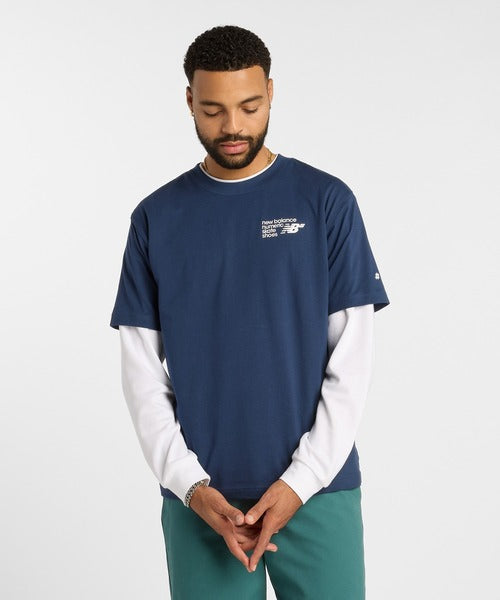 New Balance - Numeric Small Logo Jersey T-Shirt ~ Navy