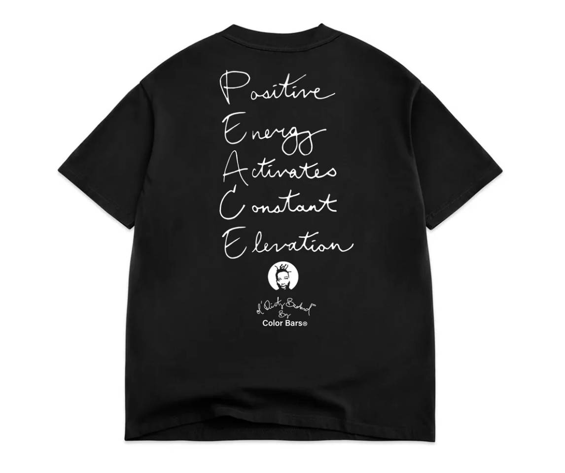 Color Bars x Ol'Dirty Bastards - P.E.A.C.E T-Shirt Black