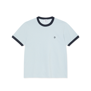 Polar - Ringer Tee ~ Light Blue/Navy