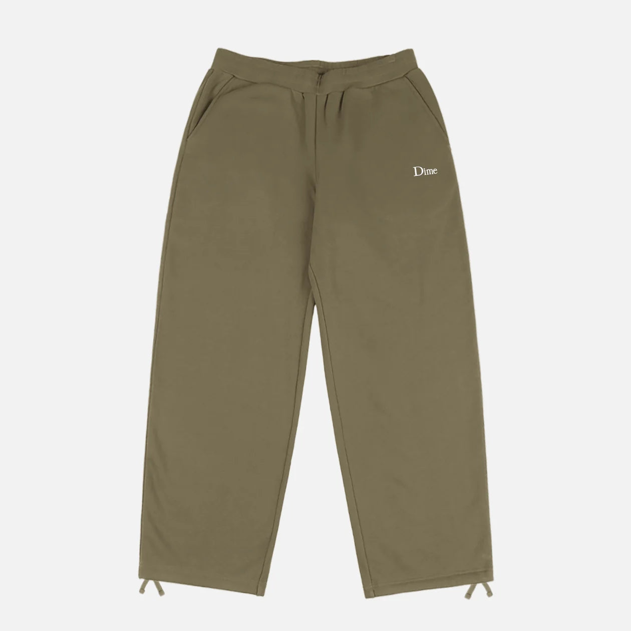 Dime - Classic Small Logo Sweatpants Ivy Green-1