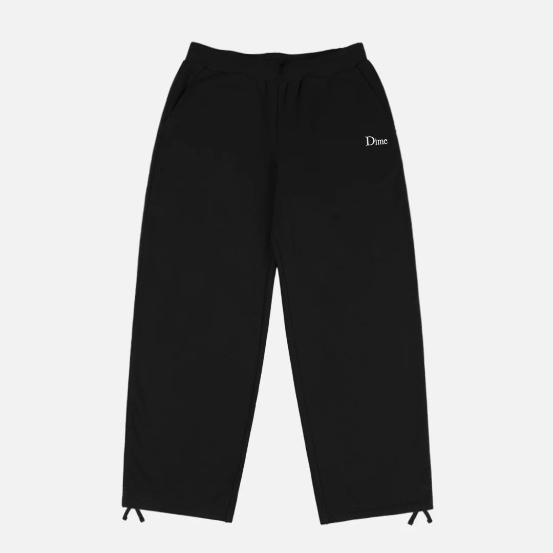 Dime - Classic Small Logo Sweatpants Black