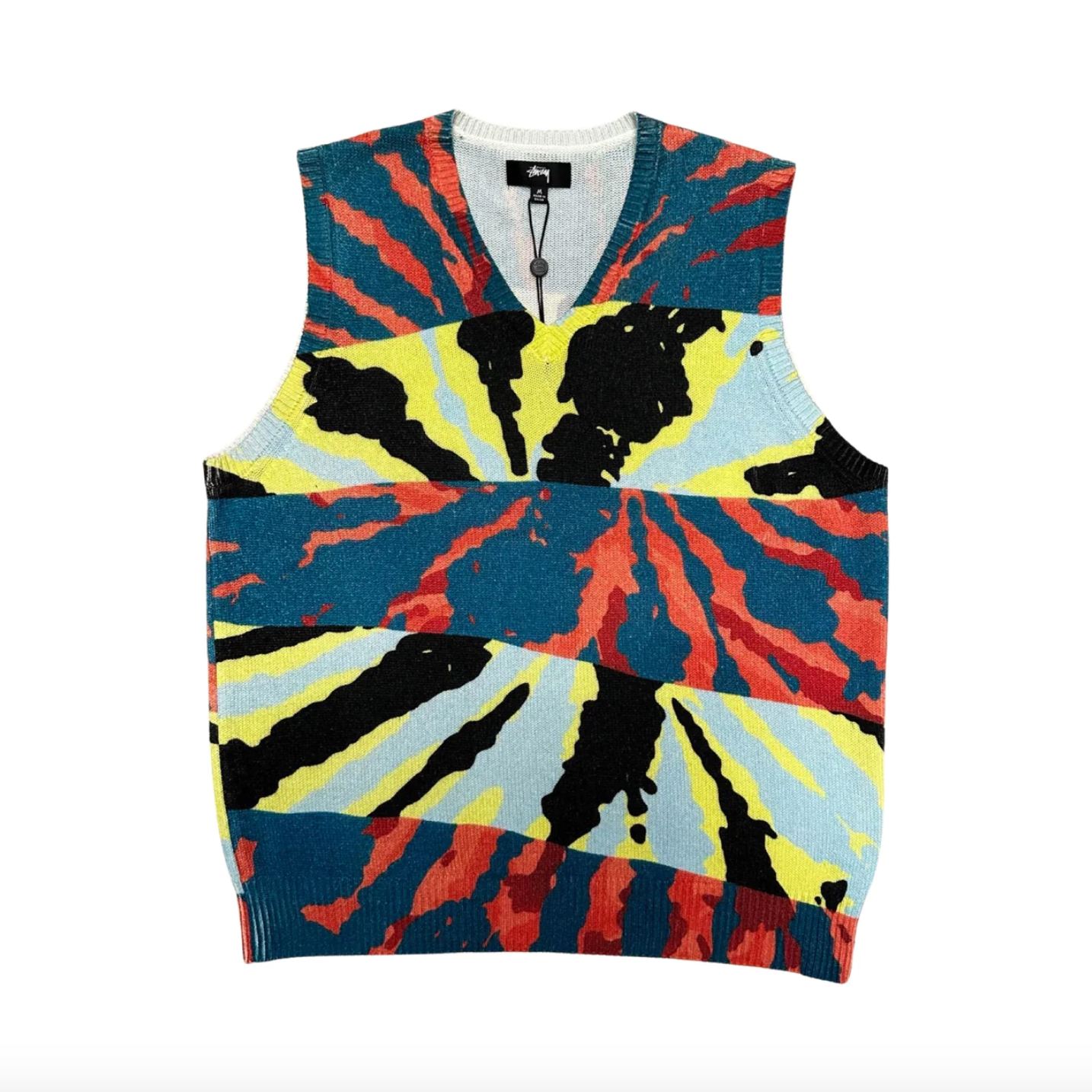 Stussy - Printed Sweater Vest – FLAVOUR '99 Stussy - Printed Sweater Vest – FLAVOUR '99