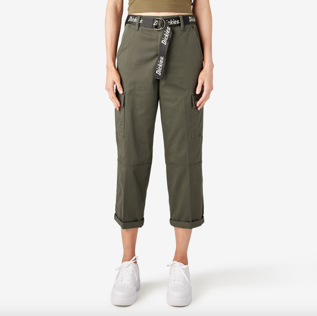 Cropped cargo pants deals ladies