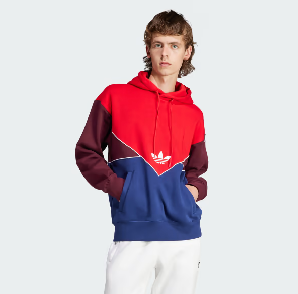 Adidas sweater hot sale red white blue
