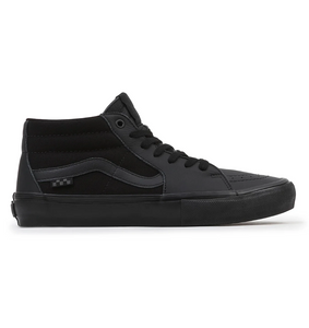 Black vans mid best sale