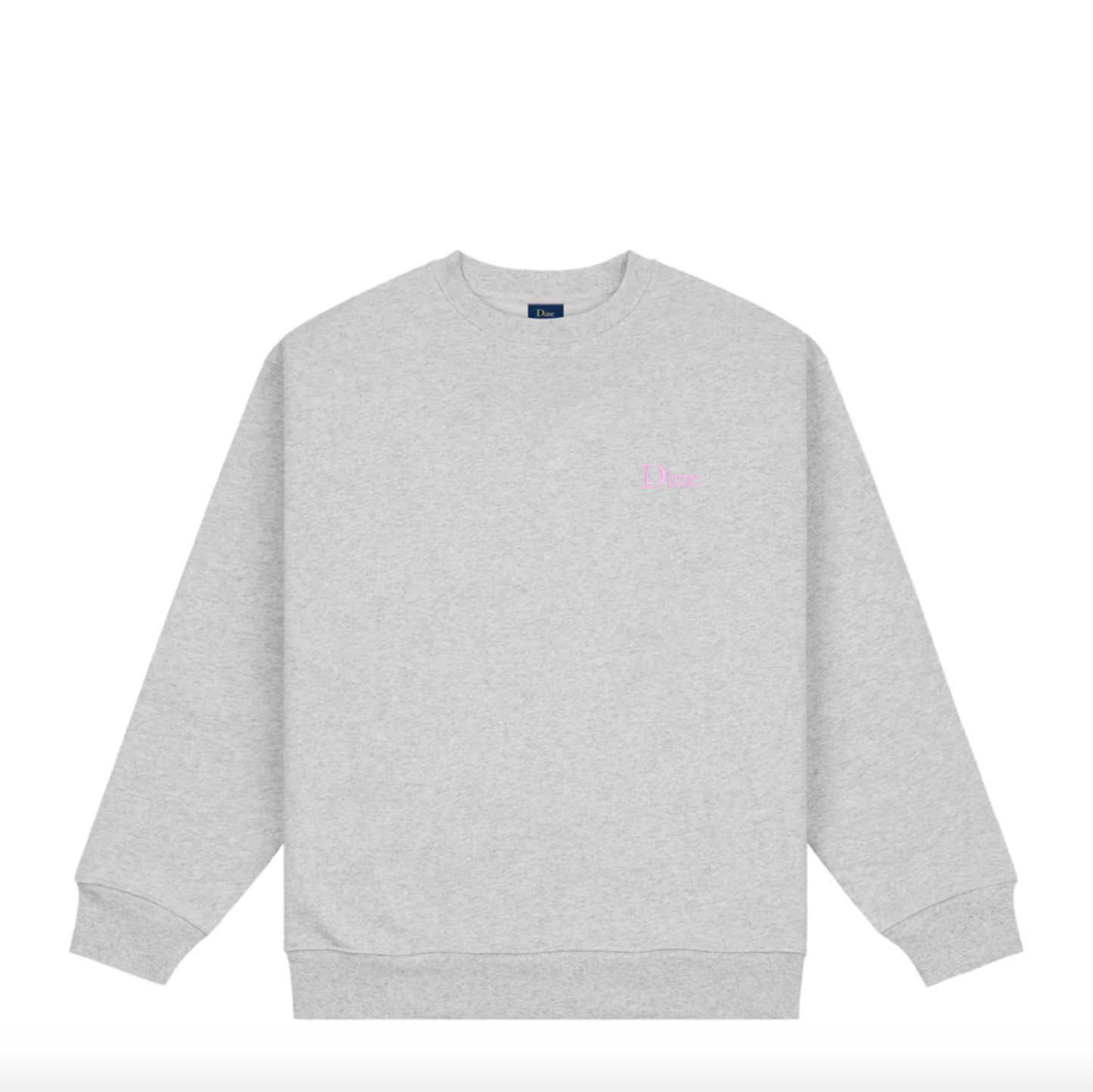 Dime - Classic Small Logo Crewneck ~ Heather Grey – FLAVOUR '99 Dime - Classic Small Logo Crewneck ~ Heather Grey – FLAVOUR '99
