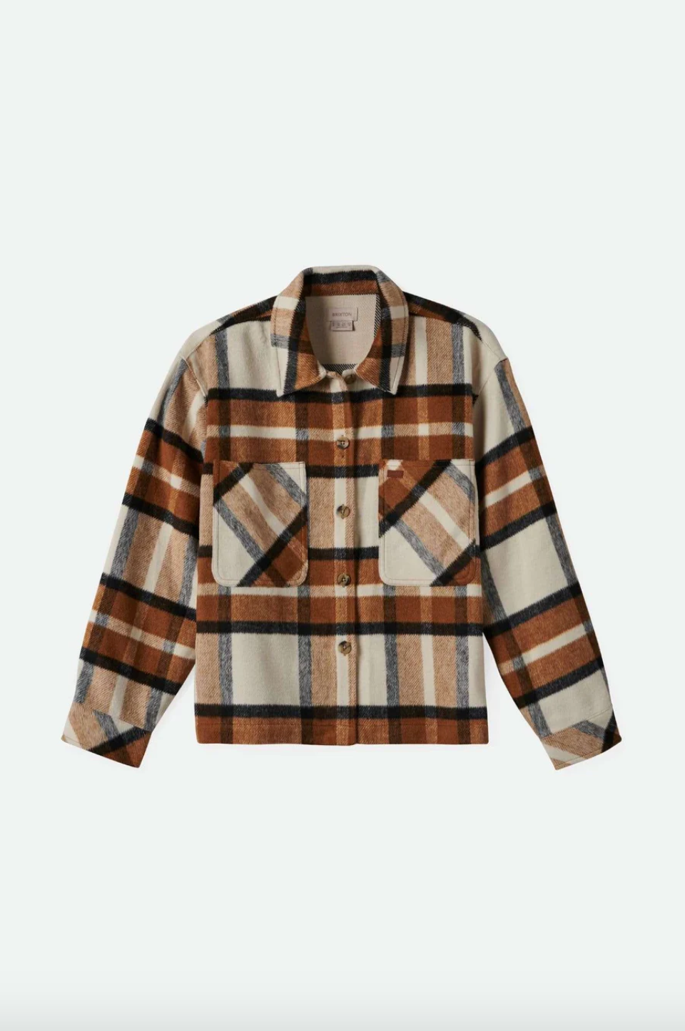 Brixton - W Bowery Soft Brushed Flannel Washed Copper
