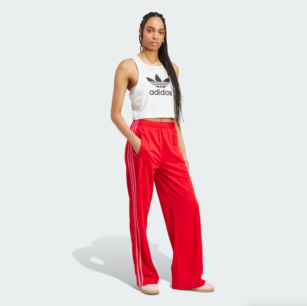 Adidas - W Firebird Loose Track Pants Red-4