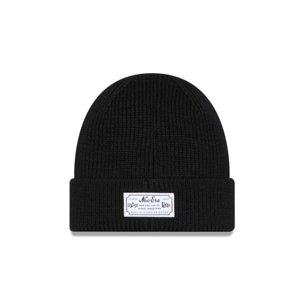 New Era x Alpha Industries NY Yankees Beanie Black