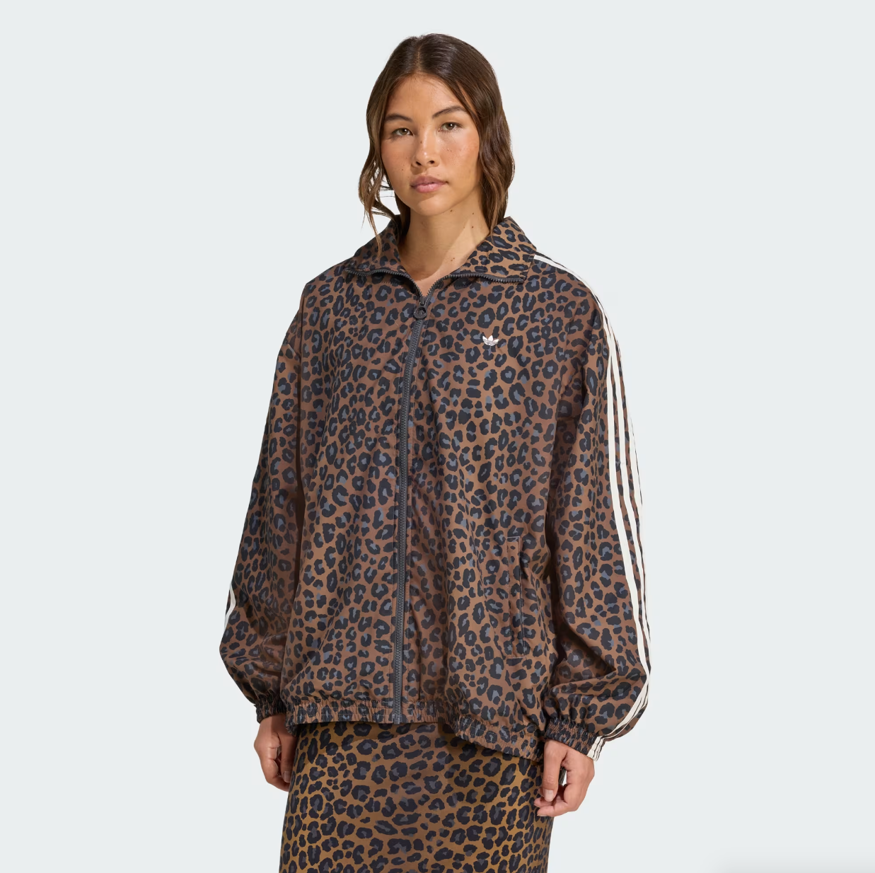 Adidas - W Oversized Track Jacket Leopard