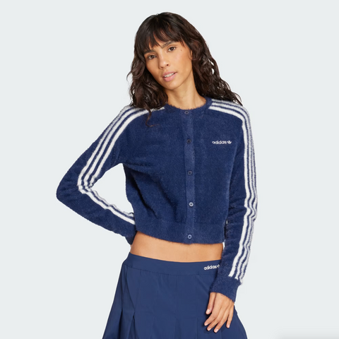 Adidas - W Fluffy Knitted Cardigan Blue