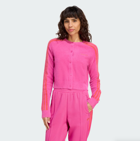 Adidas - W Fluffy Knitted Cardigan Pink
