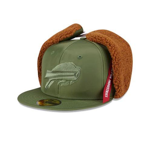 New Era x Alpha Industries - Buffalo Bills Dog Ear Hat Green