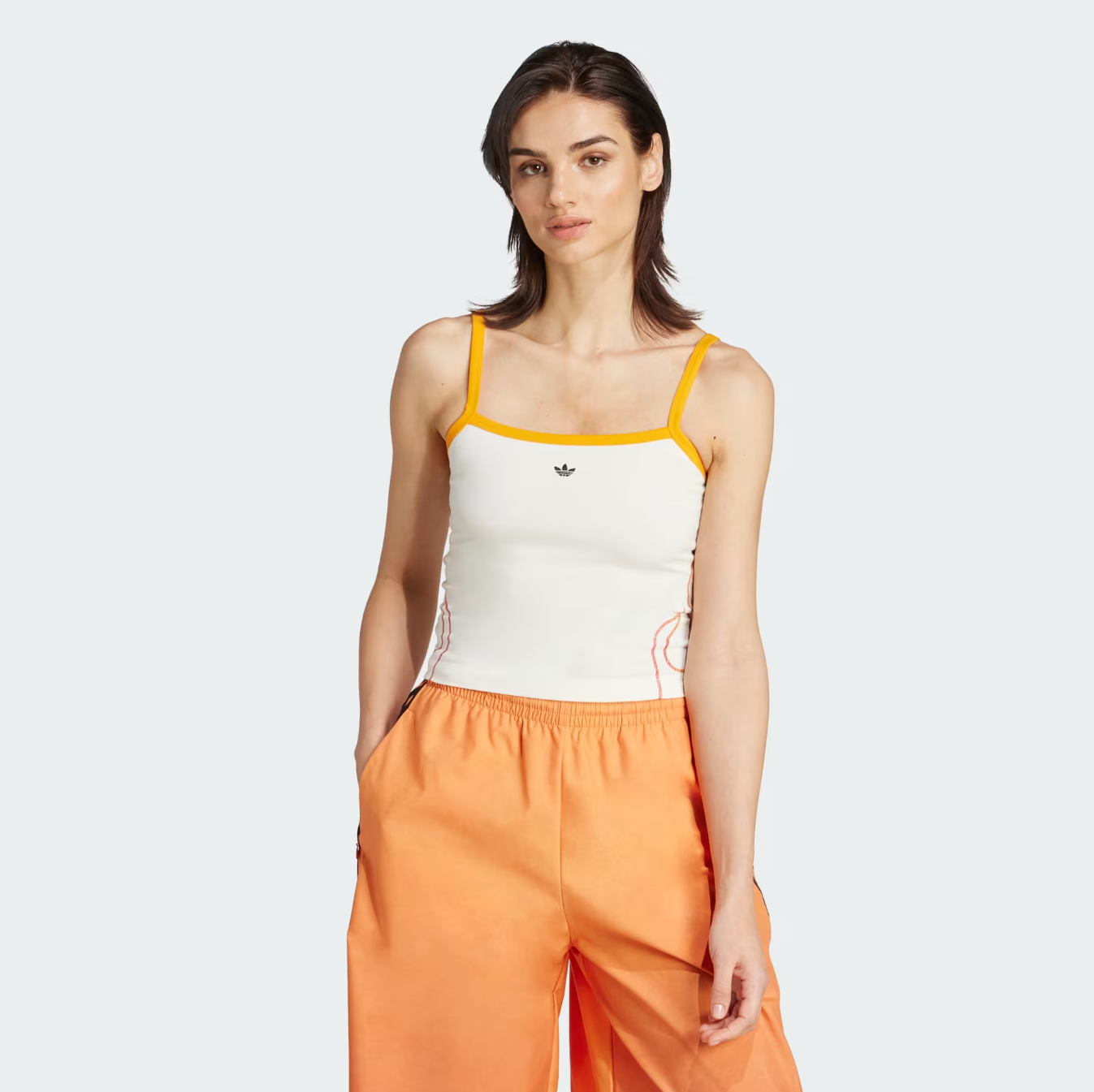 Adidas - W Flames Tank Top Off White/Crew Orange