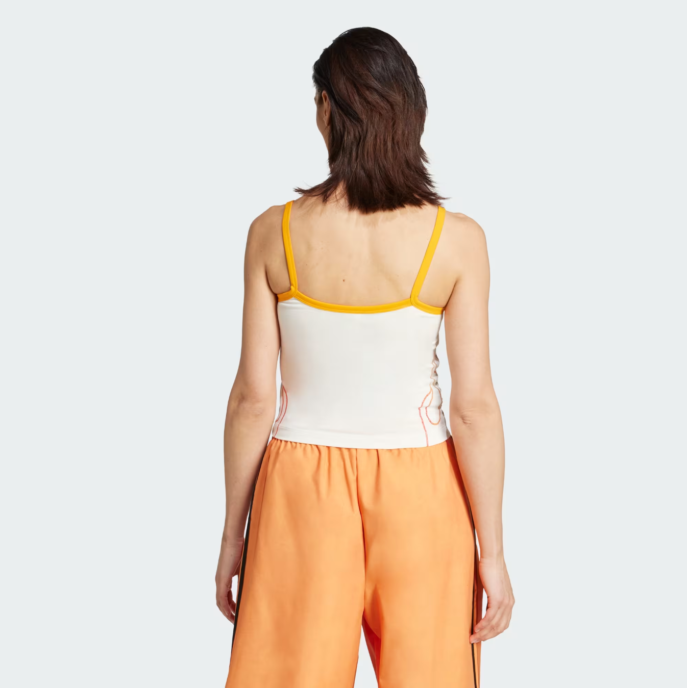 Adidas - W Flames Tank Top Off White/Crew Orange