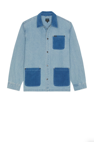 Brixton - Herringbone Lightweight Chore Coat - Denim
