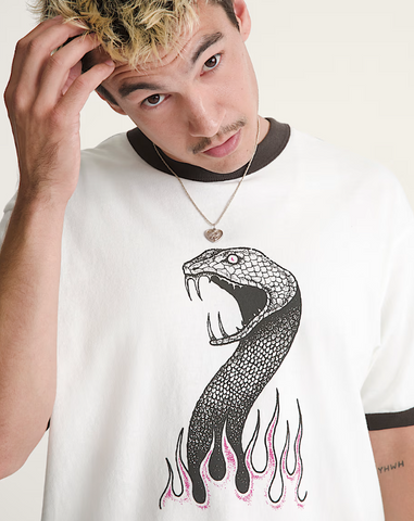 Vans - Skate Mike G Snake Flame T-Shirt White