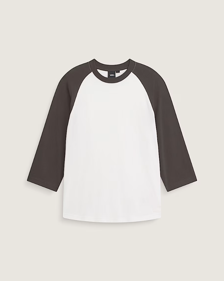 Vans - Standard Raglan T-Shirt Faded Black/White-1