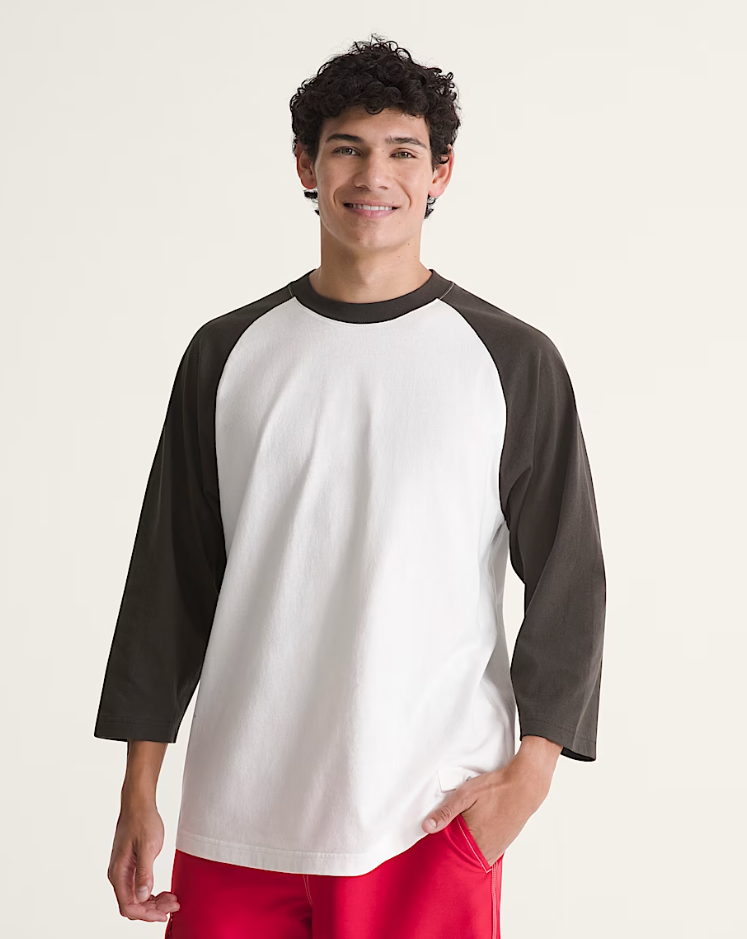 Vans - Standard Raglan T-Shirt Faded Black/White-3