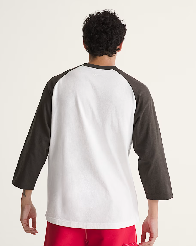 Vans - Standard Raglan T-Shirt Faded Black/White-4