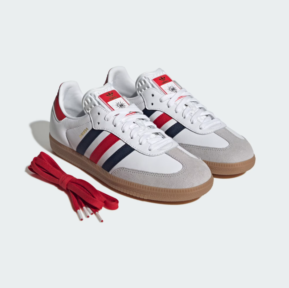 Adidas - Samba OG Cloud White/Night Indigo/Better Scarlet
