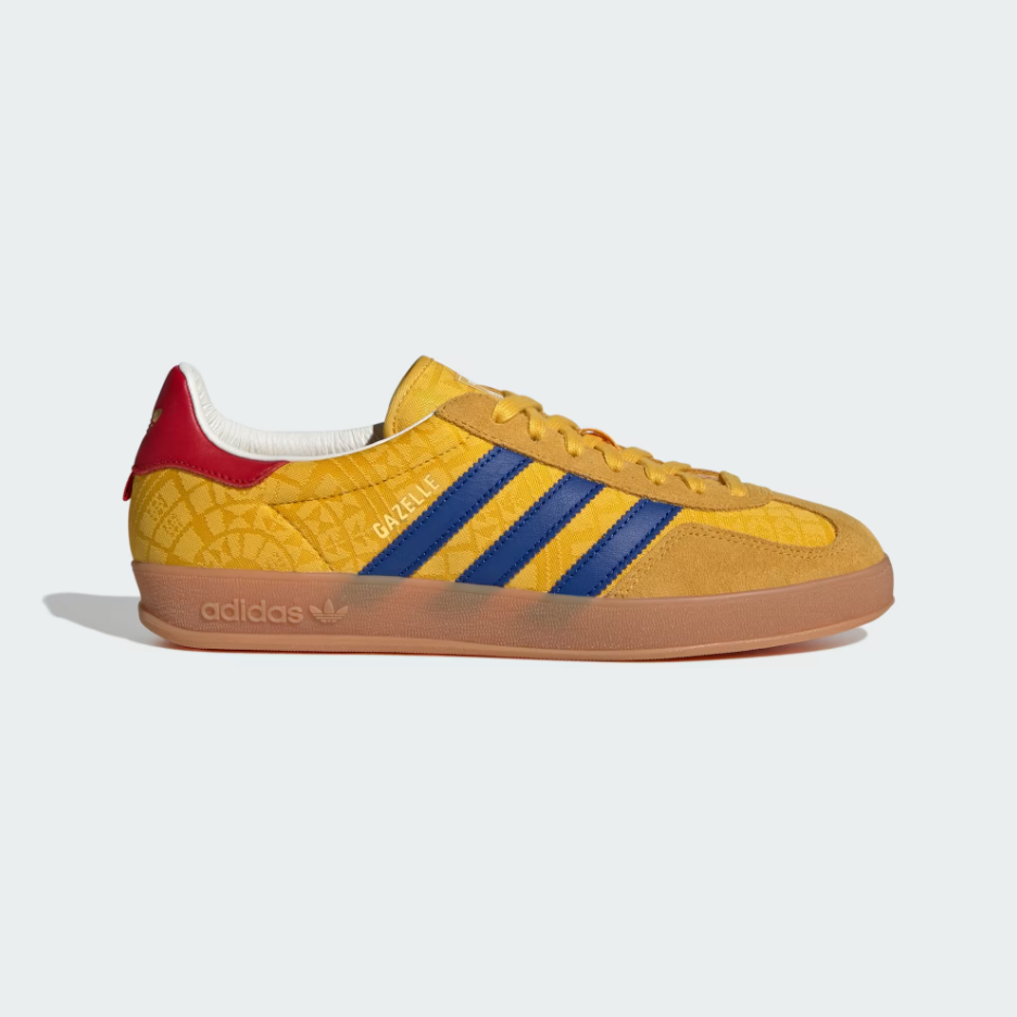Adidas - Gazelle Indoor Bold Gold/Power Blue/Team Collegiate Red