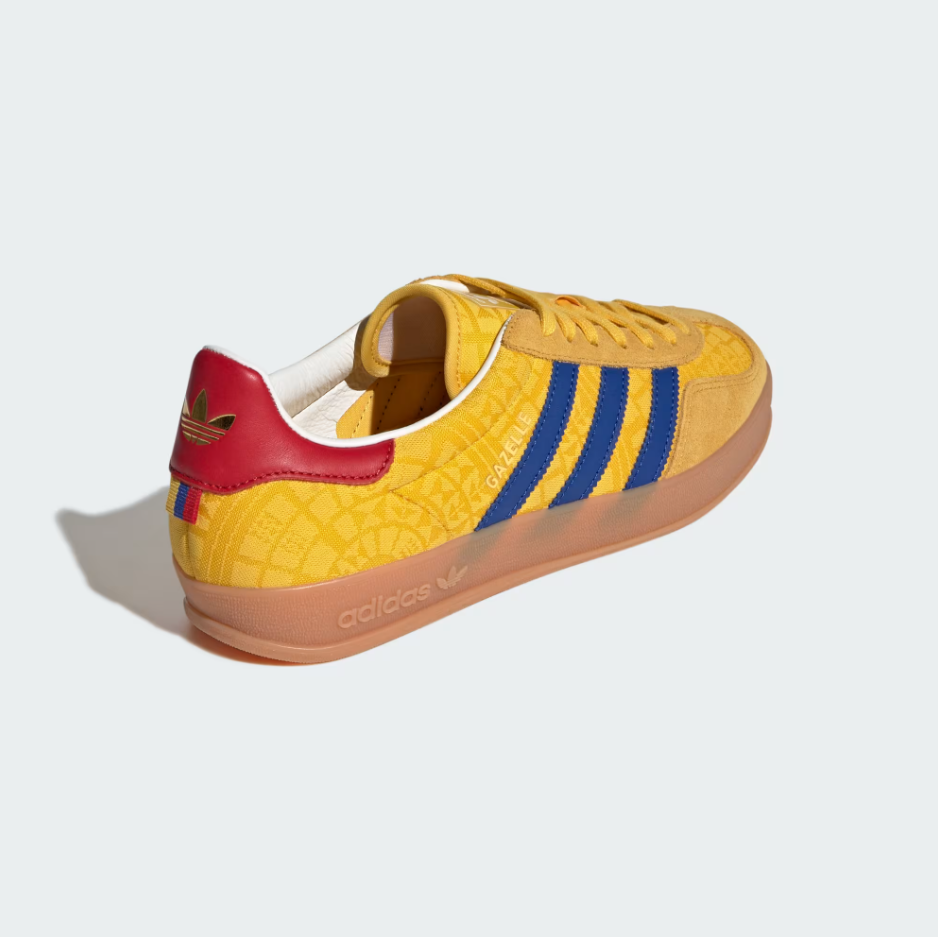 Adidas - Gazelle Indoor Bold Gold/Power Blue/Team Collegiate Red