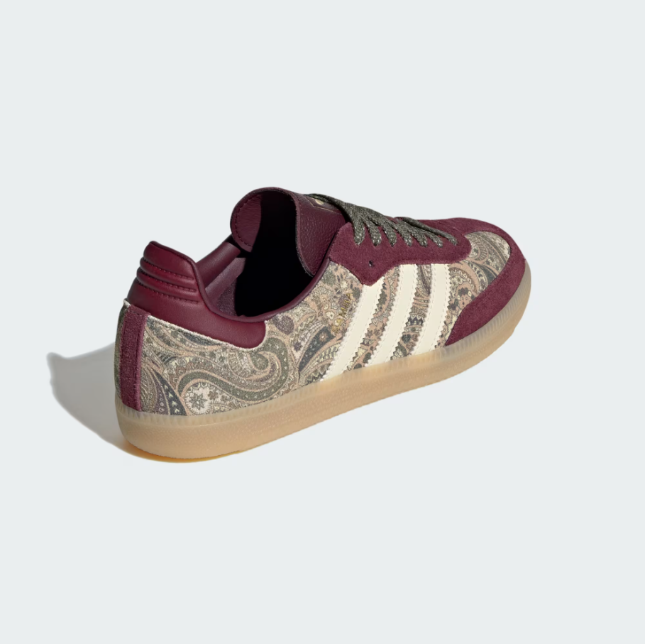 Adidas - W Samba OG x Liberty London Maroon/Warm Vanilla/Olive