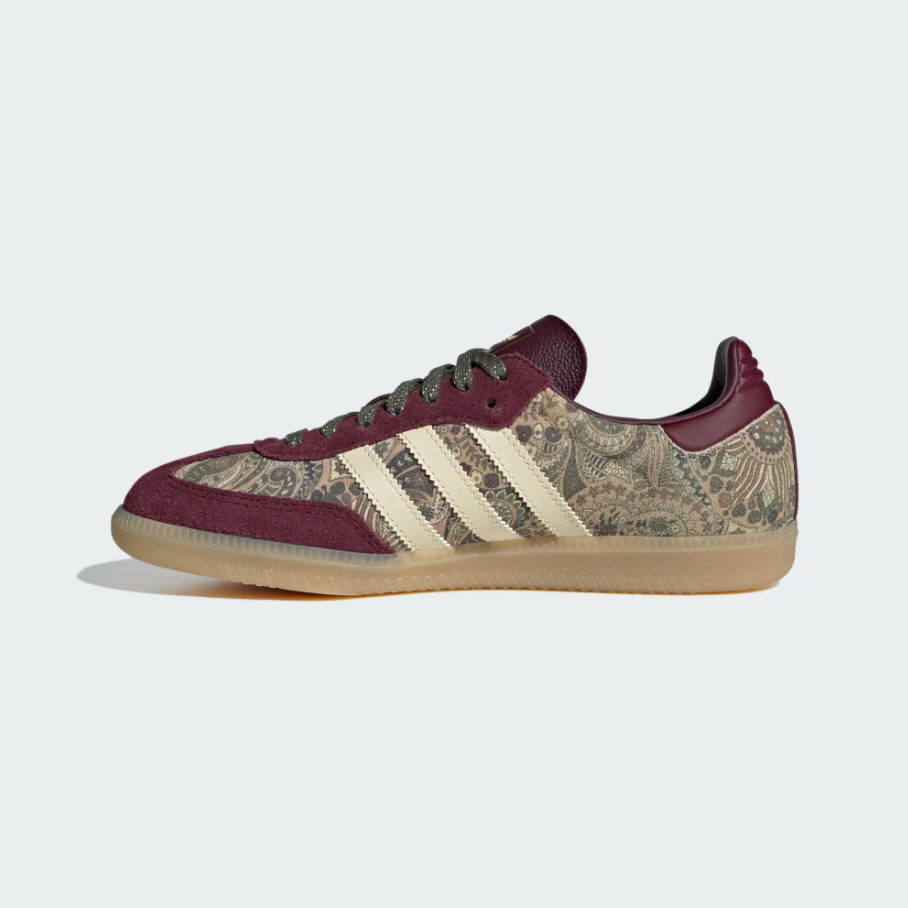 Adidas - W Samba OG x Liberty London Maroon/Warm Vanilla/Olive