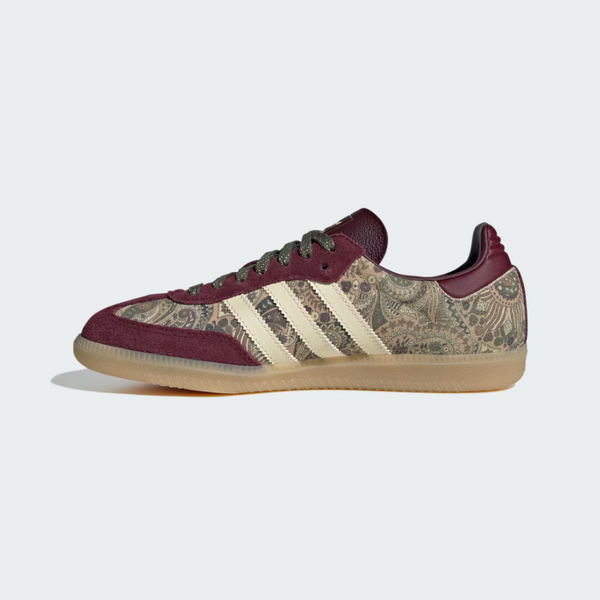 Adidas - W Samba OG x Liberty London Maroon/Warm Vanilla/Olive
