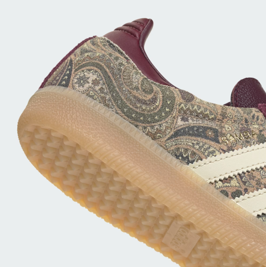 Adidas - W Samba OG x Liberty London Maroon/Warm Vanilla/Olive