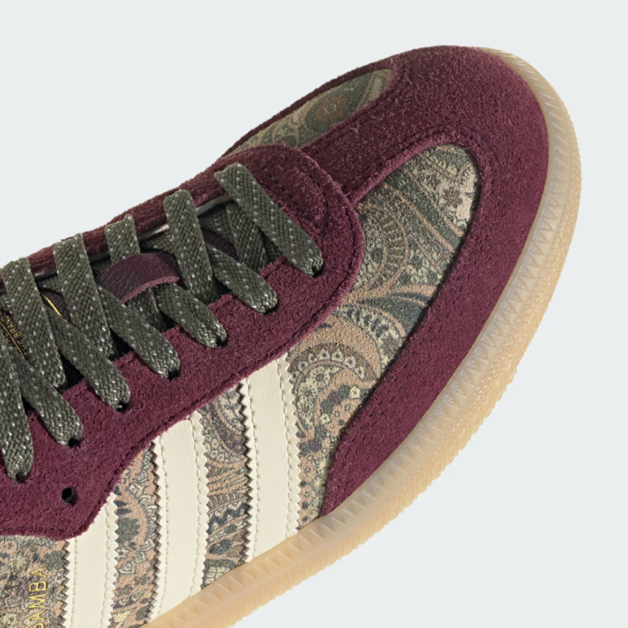 Adidas - W Samba OG x Liberty London Maroon/Warm Vanilla/Olive