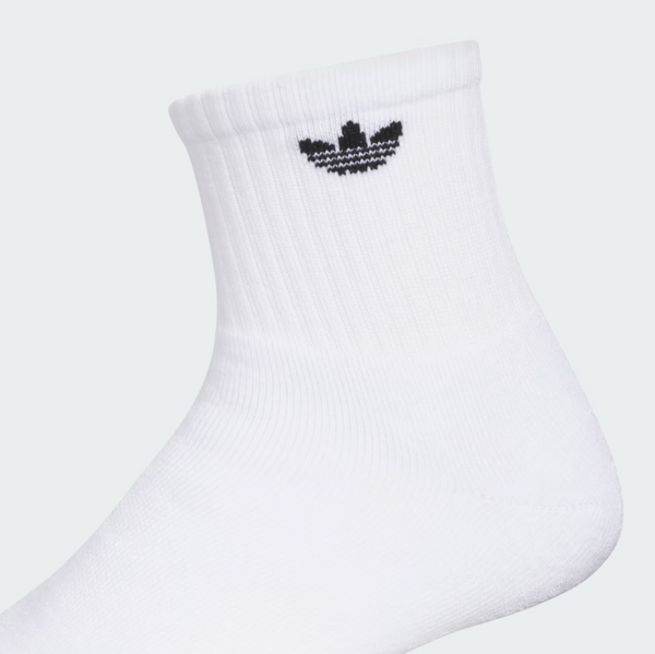 Adidas - Originals Trefoil 2.0 Quarter Socks (6 Pairs) White