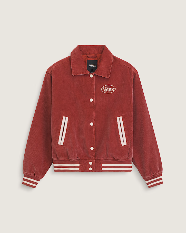 Vans - W Milliken Varsity Jacket Poppy Ember Red