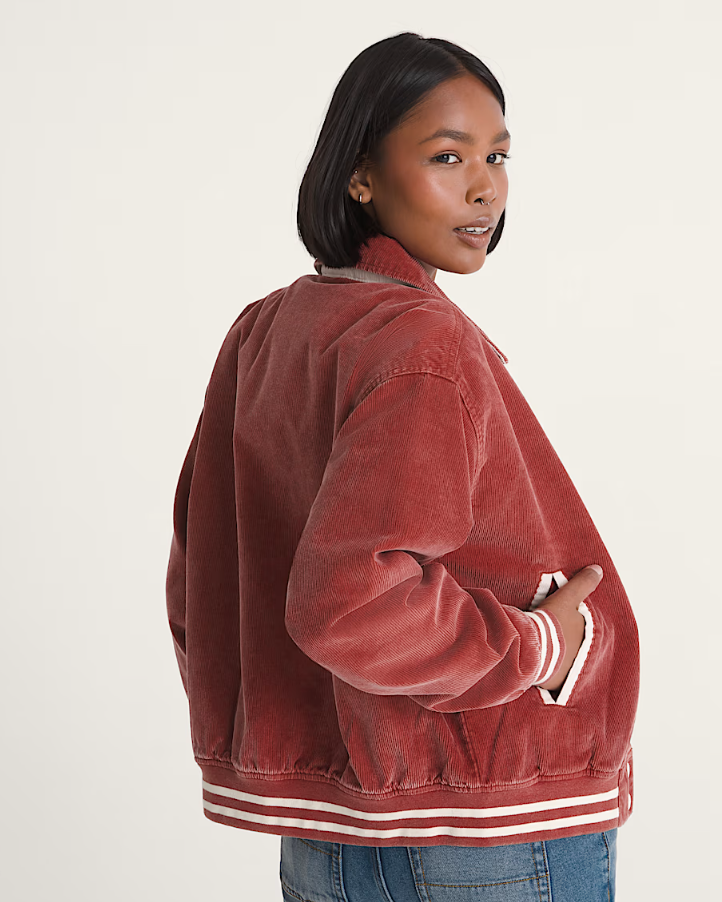 Vans - W Milliken Varsity Jacket Poppy Ember Red