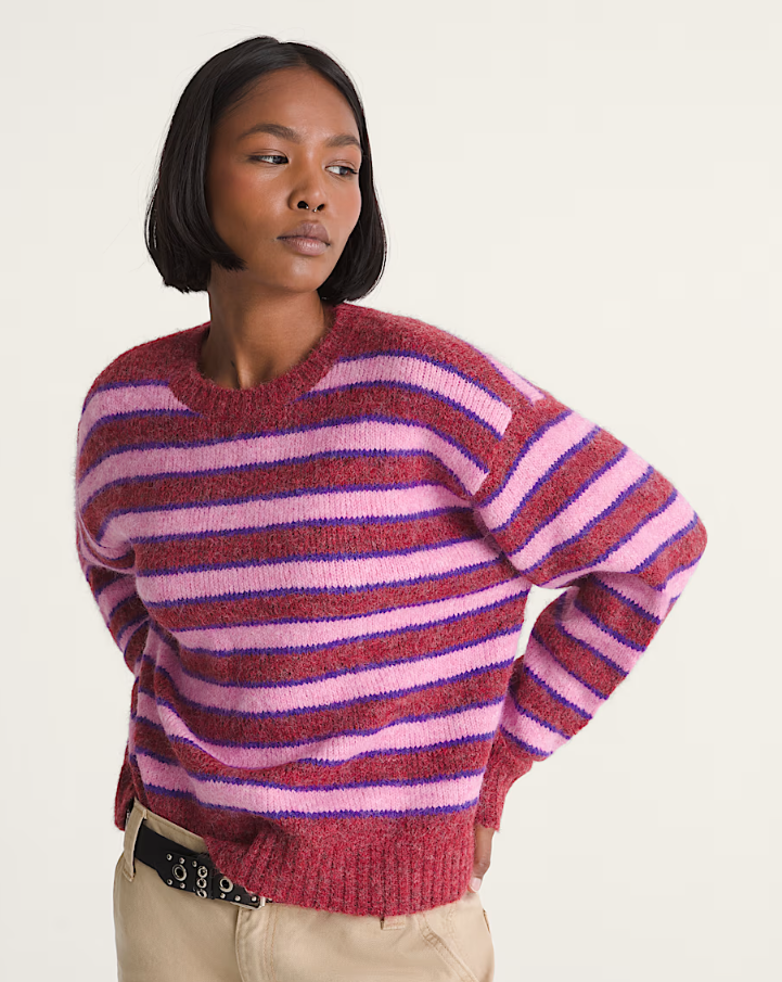 Vans - W Rollins Stripe Sweater Poppy Ember Red/Purple