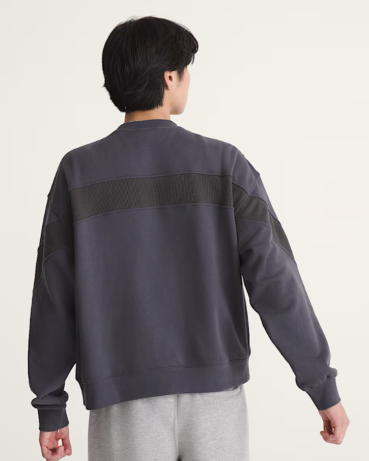 Vans - Retro Sport Crewneck Charcoal Grey-5