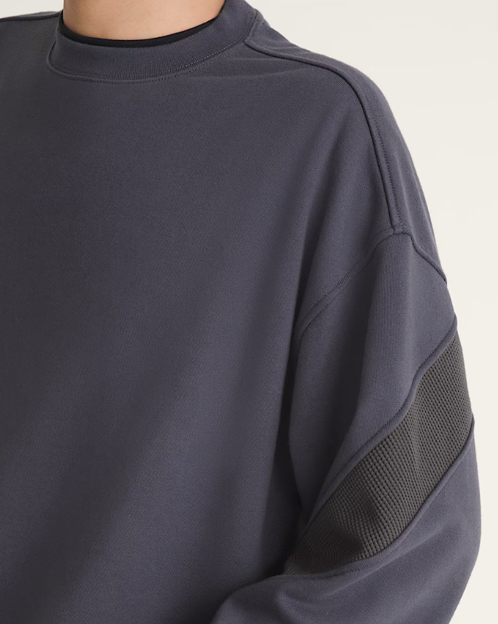Vans - Retro Sport Crewneck Charcoal Grey-4
