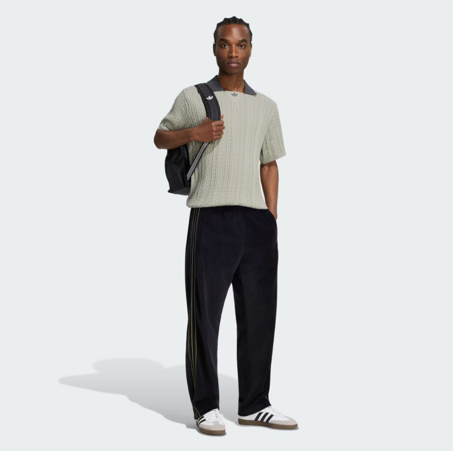 Adidas - Cable Knit Soccer Jersey Silver Pebble-5