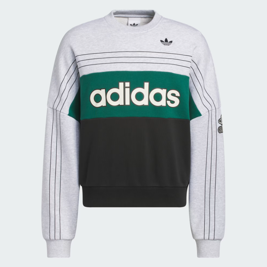 Adidas - Originals Varsity Crewneck Light Grey Heather-1
