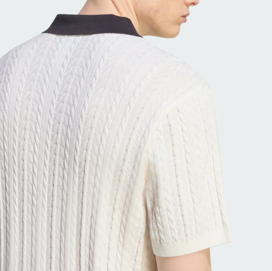 Adidas - Cable Knit Soccer Jersey Cloud White-4