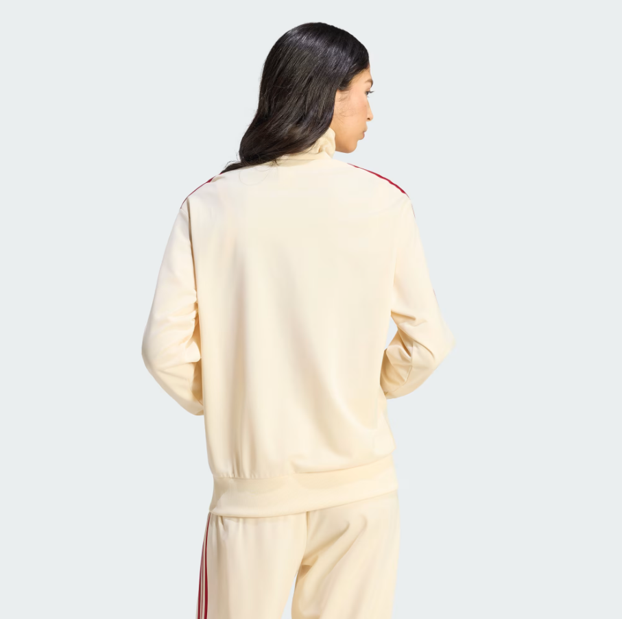 Adidas - W Firebird Track Jacket Warm Vanilla/Team Victory Red-5