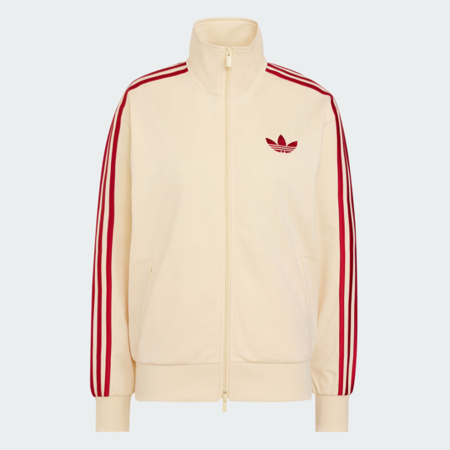 Adidas - W Firebird Track Jacket Warm Vanilla/Team Victory Red-1