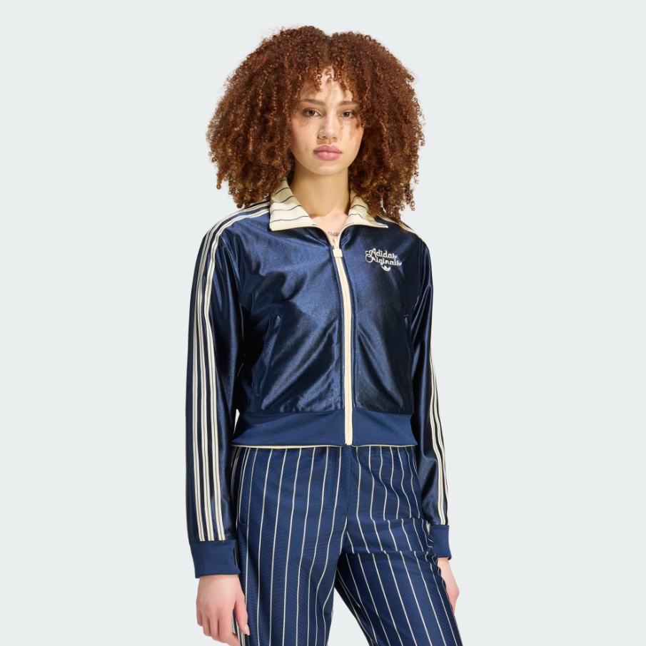 Adidas - W Reversible Firebird Track Jacket Warm Vanilla/Night Indigo-3