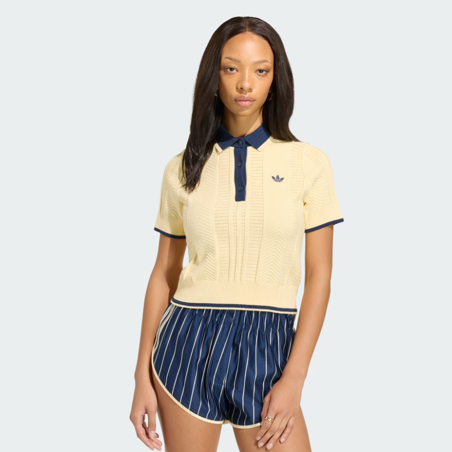 Adidas - W Cable Knit Cali Polo Warm Vanilla-2
