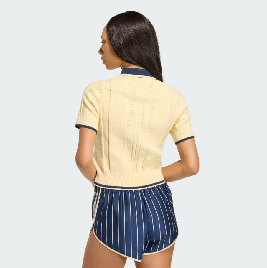 Adidas - W Cable Knit Cali Polo Warm Vanilla-4