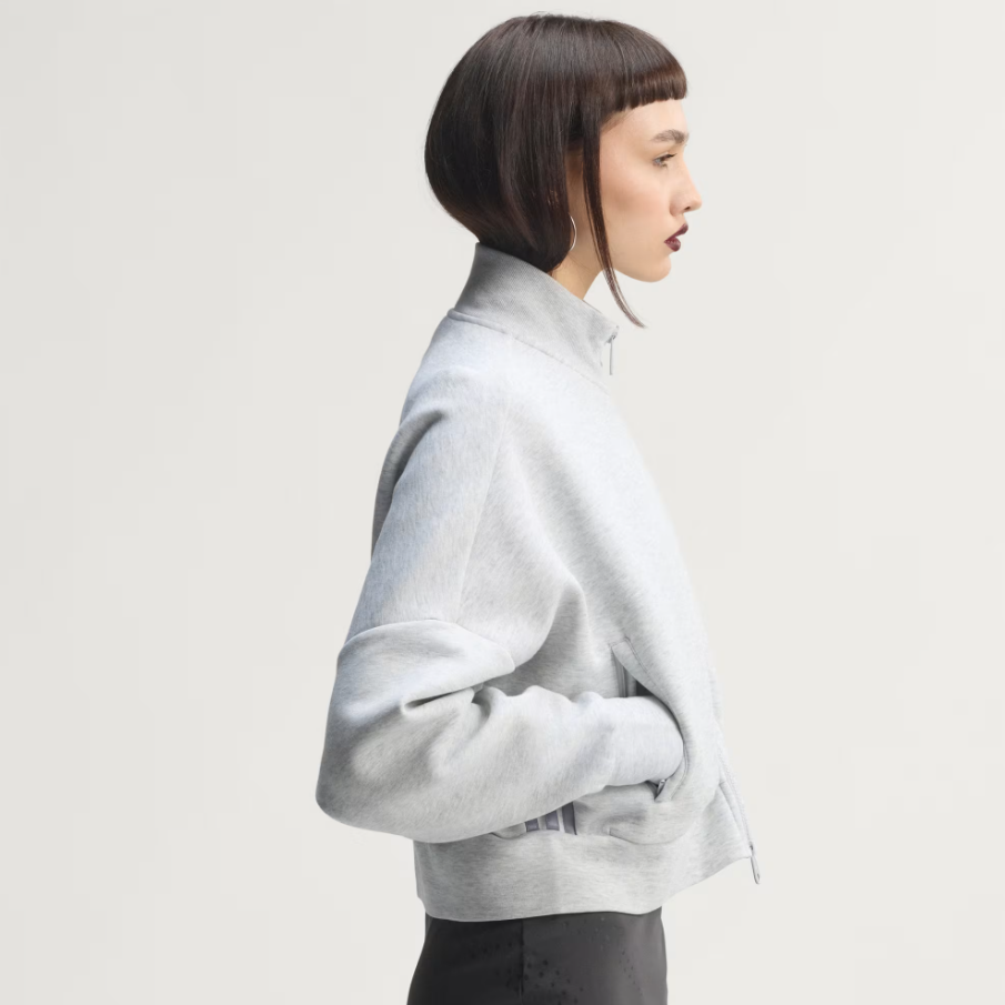 Adidas - W Spacer Tracktop Light Heather Grey-3