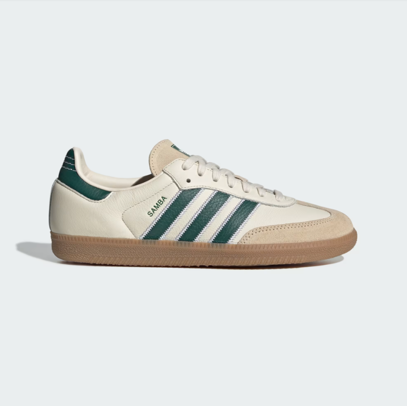 Adidas - Samba OG Cream White/Collegiate Green/Gum-1